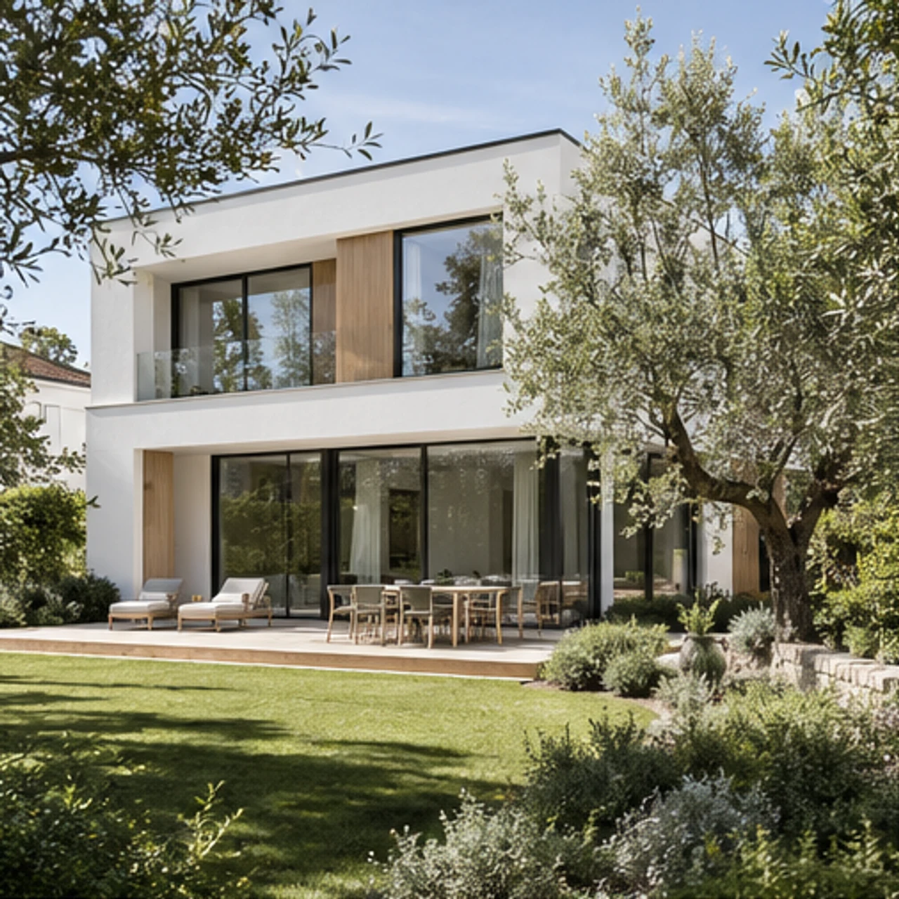 Generierter Entwurf: Wohnhaus am Garten